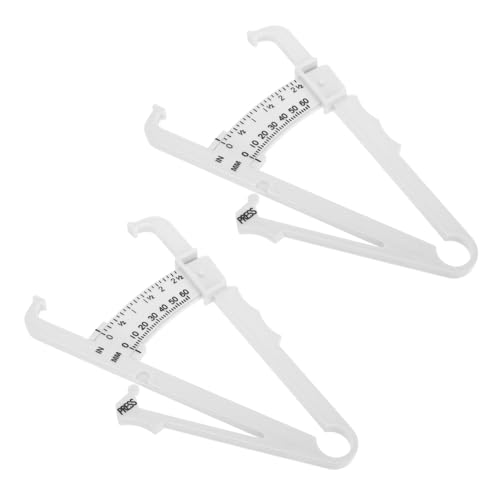 ARTSEWPLY 2pcs Skinfold Caliper for Accurate Measurement Compact and Portable Tester for Men Women and Boys and Girls Design Dual Scale Centimeters