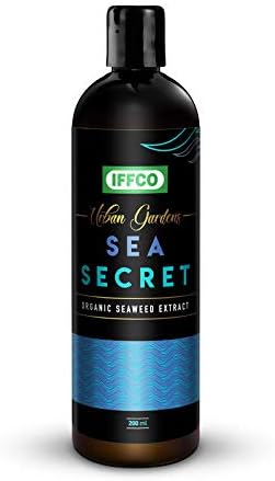 IFFCO URBAN GARDENS - 200 ML - Sea Secret - Seaweed Extract Liquid Concentrate - Organic Fertilizer & Growth Promoter for Plants, 100% Water Soluble