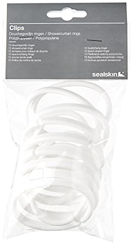 Sealskin Clips Douchegordijnringen, Wit, 4,7 x 6,2 x 0,7 Cm, 1.0 Unit - Image 4