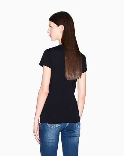 A|X Armani Exchange Para Mujer. XW001457AF10356MC021 Camiseta XW001457AF10356 Negro (S), Casual, AlgodóN, Manga Corta - 6