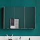 Bath Vida Designs Tiano Badezimmerschrank, dreifacher Spiegel, Wandmontage, moderner Aufbewahrungsschrank aus Edelstahl, Silber