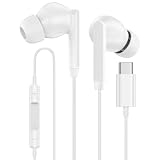 USB C Wired Earbuds Headphones for iPhone 16/16Pro Max/16 Pro/16 Plus/16e/15/15 Pro/15 Pro Max/15 Plus,Type C Wired Samsung Earbuds with Mic & Remote Control Earphones for Galaxy A17 S25 S24 S23 S22