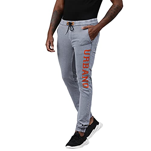 Image of Urbano Fashion Men's Printed Jogger Jeans Slim Fit Stretch