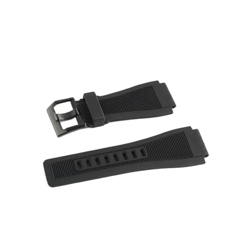 GTNU07 �X�g���b�v 24mm Bell &Ross BR-01 BR-03 �V���R�����v�o���h�ƌ݊�������A�c�[���t��(Black Black buckle)
