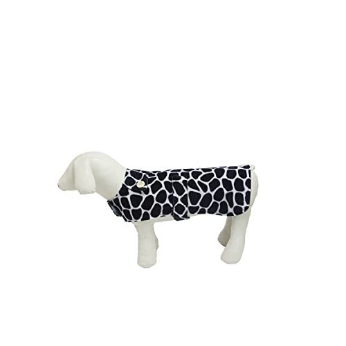 Image of Lulala Pet Jacket Dog Winter Wear Clothes Dress Wear Cold Weather Coat, Puppy Vest for Dogs and Cats Rabbit Small Medium and Large Dog(Color Black-White,S)