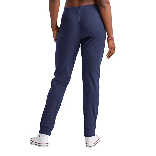Hanes Originals Tri-Blend Joggers, Sweatpants With Pockets For Women, 29" Inseam, Athletic Navy Pe Heather, Medium #TOP1