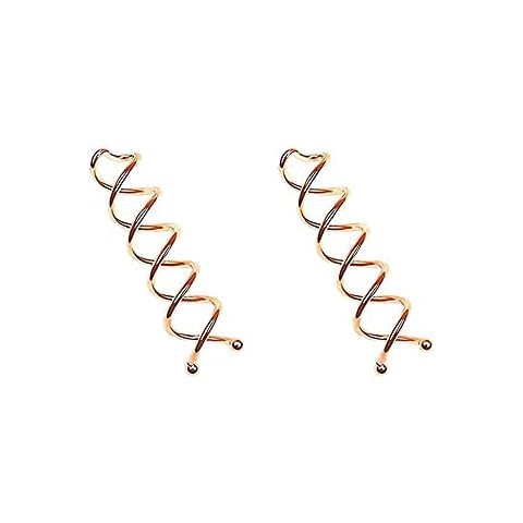 HD Novelty Twist Hair Pin, 7.5 CM Hair Pins for Buns Spiral Hair Grips for Girls & Women DIY Bun Hair Maker with Round Tips (Brown) Cover