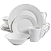 Gibson Overseas, Inc. 102563.16RM Gibson Home Noble Court 16 Piece Dinnerware Set, White, 1
