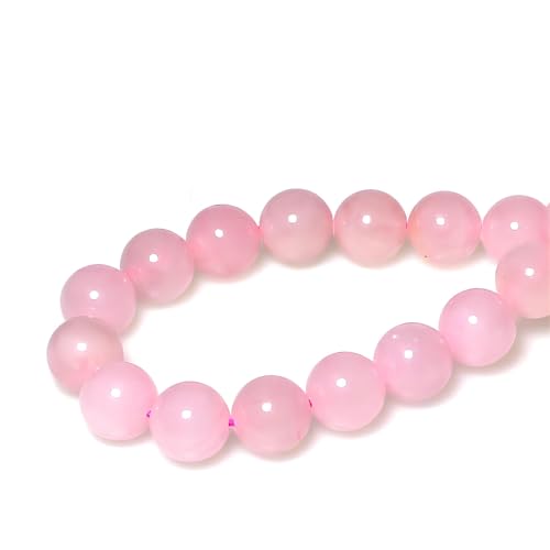 MJDCB Natural Round Stone Beads 4mm Rose Quartz Loose Gemstone Beads for Jewelry Making Bracelet Necklace 85pcs - Image 2
