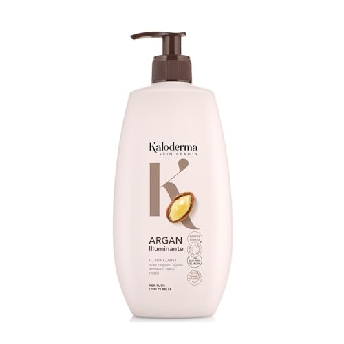 Kaloderma Fluida Corpo Argan Illuminante per Tutti i Tipi di Pelle, 400 ml