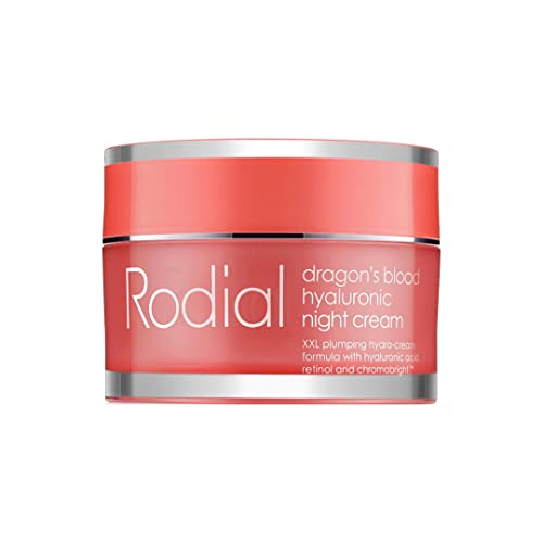 Rodial Dragons Blood Hyaluronic Night Cream 1.69 fl oz, Luxurious Overnight Skin Perfecting Moisturiser - Retinol, Hyaluronic Acid and Shea Butter for Skin Hydration, Quickly-Absorbing Formula