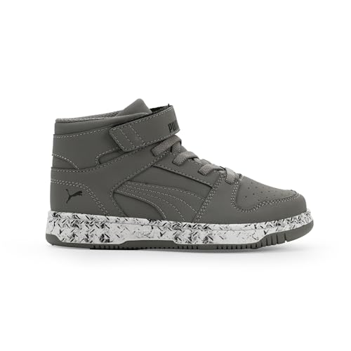 Image of PUMA Kids' Rebound Layup Mid Hook and Loop Sneakers