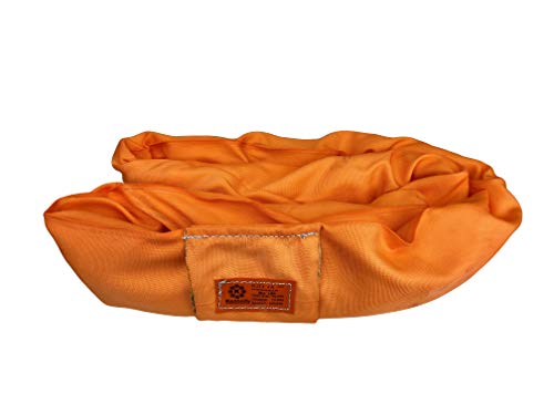 Power Lift round sling, 90,000 lb WLL, orange poly