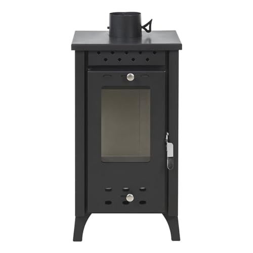 Decor Space Holzofen „Matilde“ 7, 7 kW aus lackiertem Stahl H 74 cm