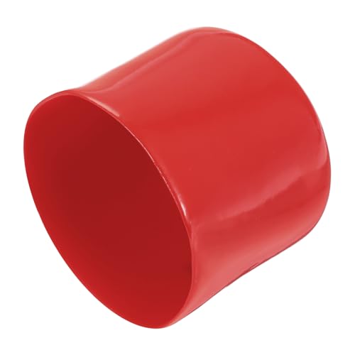 Image of uxcell 4pcs Rubber End Caps 47mm ID Vinyl Round End Cap Cover Screw Thread Protectors Red, 40mm Height