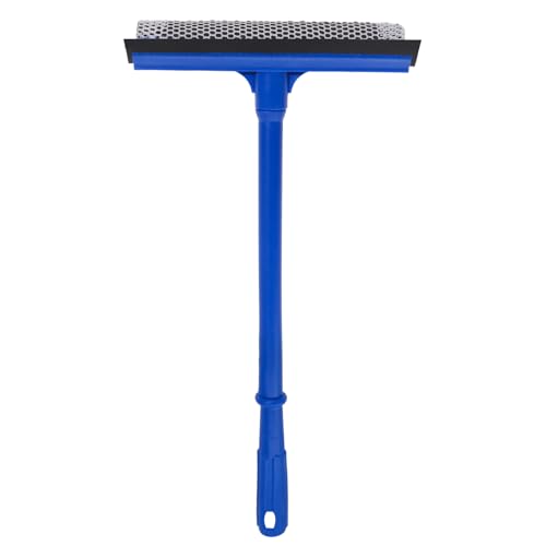 2-in-1 Car Window Cleaner, Multi-Use Car Windshield Cleaning Tool, with 15.9" Handle, 8" Soft Rubber Blade & Highly Absorbent Sponge, Home, Car, Glass, Shower, Outdoor Window Cleaning by Conliwell - Used condition - US$7.19