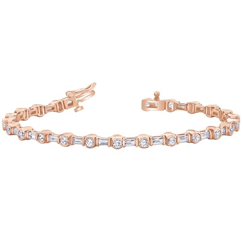 5 Carat Bezel & Channel Set Diamond Bracelet