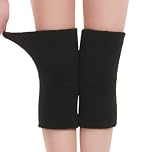 Cysocool Thick Terry Knee Warmer Stretchy Knit Arthritic Knee Sleeve Cosy Night Sleep Knee Wrap Pad Brace Support Band -Knee Pain Relief Warming Knees Braces- Best for Cold Knee Problems, Elders Gift