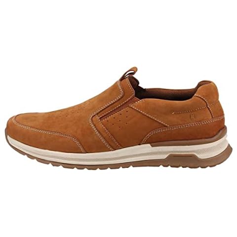 Hush Puppies Men's Cole Slip on Sneaker, Tan, 9 UK Cover