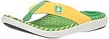 IRONMAN Men's Kumu Sandal Flip-Flop yellow/vibrant green 10 Medium US