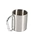 Produktbild Edelstahl-Trinkbecher mit Griff, tragbare Becher Reise Camping Wandern Outdoor Sports Water Cups Camping Mug