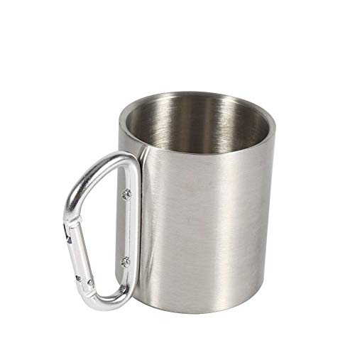 Stainless Steel Coffee Mug,  Portable Mug Travel Camping Hiking Outdoor Sports Water Cups Camping Coffee Cup Durable Coffee Mug with Handle