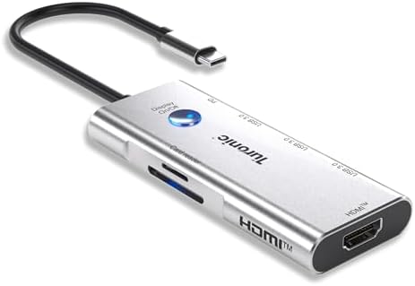 Turonic BYL-2425 USB Hub, USB-C 7-in-1 with 100W PD, HDMI 4K@60Hz...