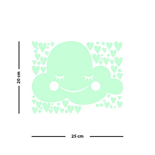 Pegatinas adhesivas Ambiance Sticker phos-ROS-C127 de nuage enfant para pared 5