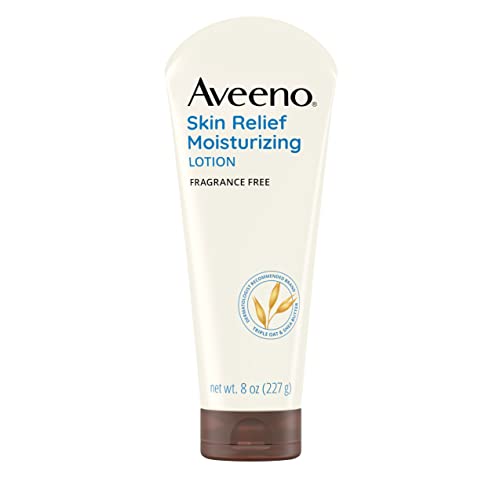 Aveeno Skin Relief Moisturizing Lotion For Very Dry Skin With Soothing Triple Oat & Shea Butter Formula, Dimethicone Skin Protectant Helps Heal Itchy, Dry Skin, Fragrance-Free, 8 Fl. Oz #TOP13