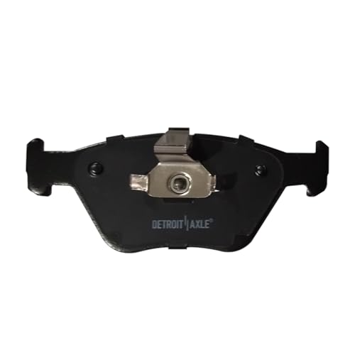 Image of Detroit Axle - Front Brake Pads for 2001-2006 BMW 330Ci 2001-2005 330i 330xi 2004-2010 X3 2006-2008 Z4, Ceramic Brake Pads with Hardware Replacement