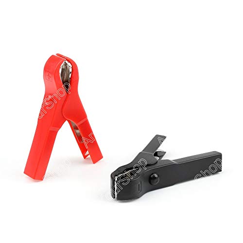 4 Pcs 30A Car Battery Clip Alligator Clips Pliers Cables Test image 4