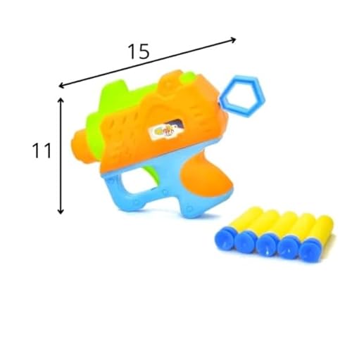 PISTOLA ARMA LANÇA DARDOS BRINQUEDO INFANTIL LANÇADOR DE 5 DARDOS MACIOS DE ESPUMA MAIS SEGURO QUE G