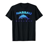 NASSAU BAHAMAS Dolphin Beach Lover Vintage Vacation Souvenir T-Shirt