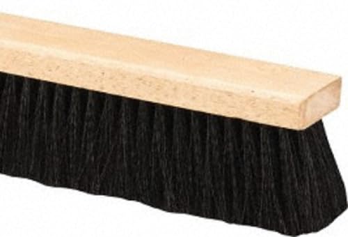 PRO SOURCE 24\" Push Broom Head: Poly Bristles, Threaded Wood Block - Thumbnail 2