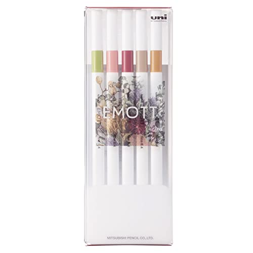 Stylos feutres fins Uni Ball Emott Botanical pour dessin et ecriture creative
