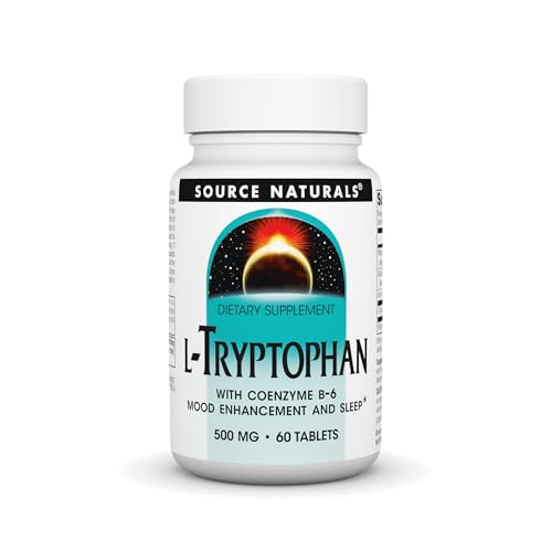 Source Naturals L-Tryptophan with Coenzyme B-6 500mg - 60 Tablets