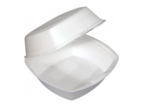 Pactiv Foam Hinged Sandwich Containers, 500 ct