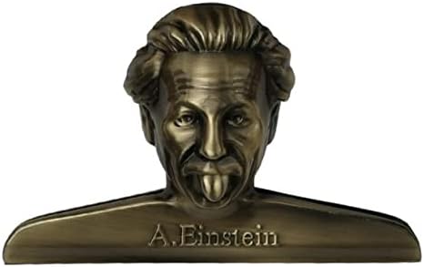 ZENTA Vintage Einstein Shaped Bullet Journal Clip Book Clip Traveler's Notebook Accessories Planner Decoration Gold Metal Paper Clips Retro Stationery (Vintage Bronze)