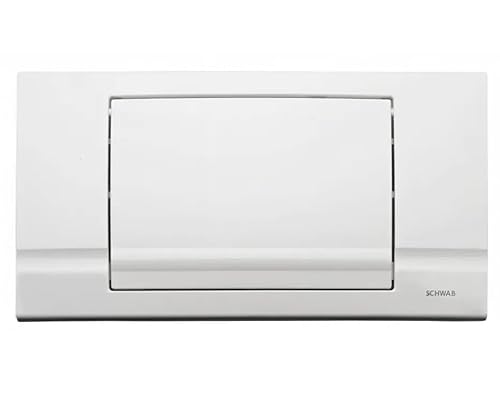 Schwab - Plaque de Commande Blanche Simple Touche Riva - FLUPL229013