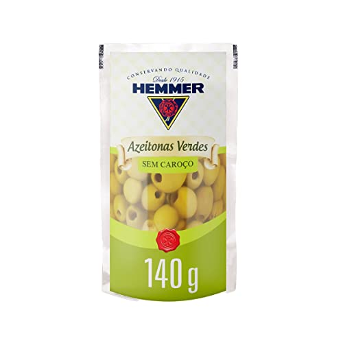 Azeitonas Verdes sem Caroço Sachê Hemmer 140g