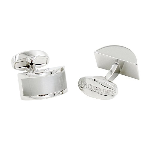 Pearl White Stone Cufflinks | Groomsmen Cuff Links | Gift For Him | Anniversary Present For Husband #TOP3