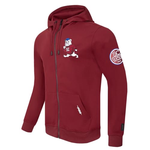 Image of Pro Standard Mens College Classic Chenille Cotton Double Knit Full Zip Hoodie