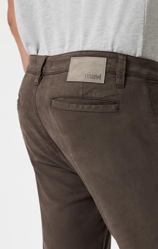 Mavi Men's Milton Mid Rise Slim Straight Pants, Oak Luxe Twill, 33x32 Brown4
