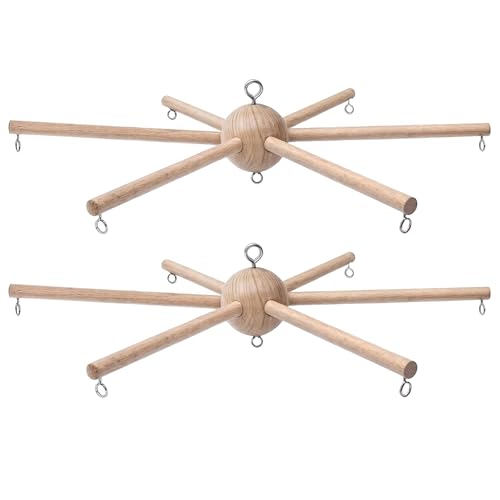 2Pcs DIY Baby Mobile Kit, Hanging Frame Hanger for Crib,