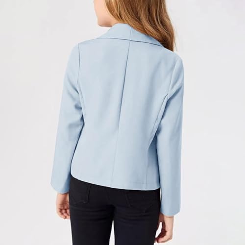Girls Boys Children's Suit Jacket Solid Color Lapel Elegant Western Style Cute Medium Large Girls Warm Outerwear3