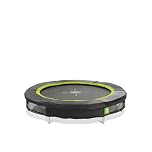 EXIT Toys 6ft Round In Ground Trampoline for Garden - Foot Protection, Weather Resistant Frame, Controlled Bounce - Black