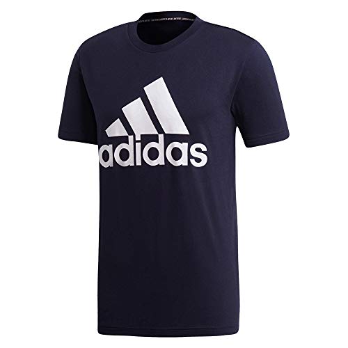 Image of Adidas Men Must Haves Badge of Sport Short Sleeve T-Shirt - Legend Ink/White, Small