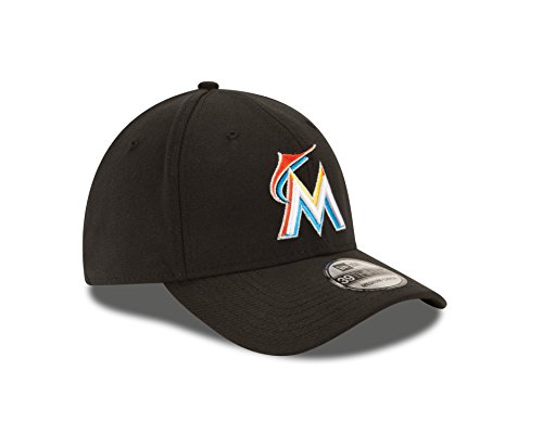 Mlb Miami Marlins Junior Team Classic Home 39Thirty Stretch Fit Cap, Black, Toddler/Child #TOP4