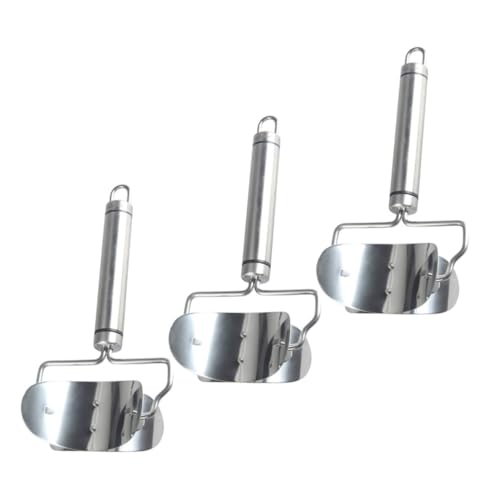 Ciieeo 3pcs Dumpling Skin Cutter Wood Handle Efficient Kitchen Dumpling Wrapper Tool Home Molding Molds for Dumpling Skin Making Sturdy and Reliable Essential for Family Gatherings