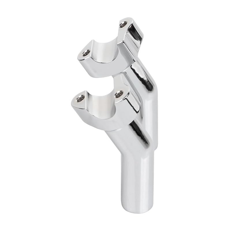 Elevadores de manillar cromados de 4 pulgadas para motocicleta Heritage Softail y Dyna 6